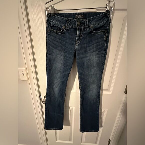 Silver Suki Mid Slim Bootcut Jeans 28x31 Western Cowgirl Jeans - Picture 1 of 6